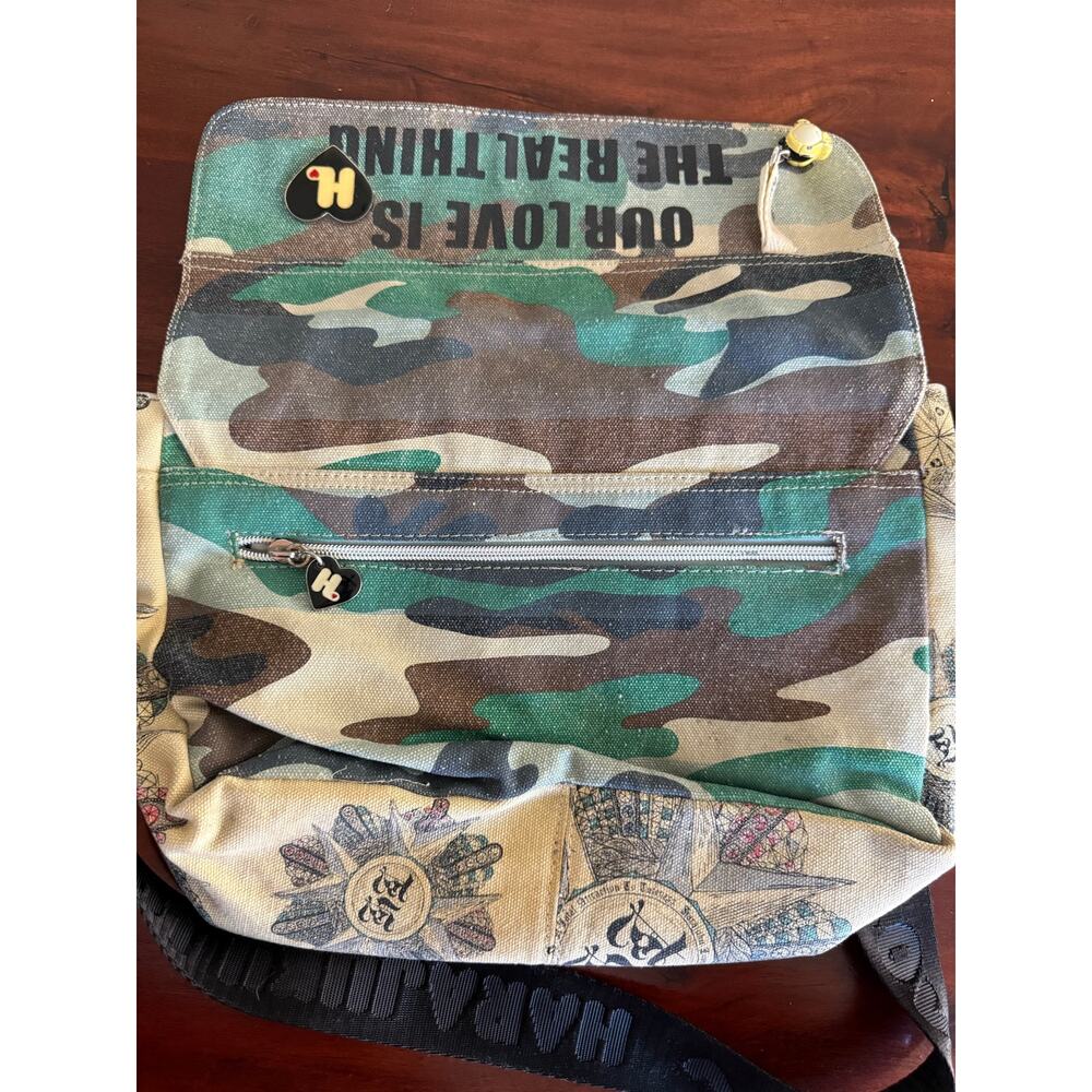 VTG Y2K Harajuku Lovers Gwen Stefani camouflage crossbody messenger bag - Picture 14 of 14